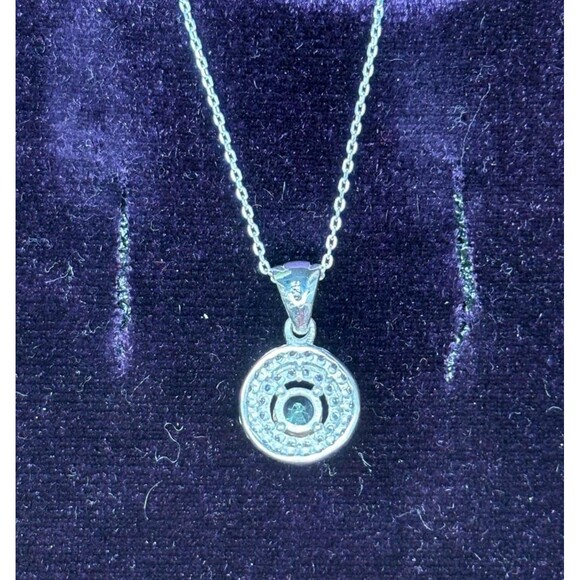 925 Sterling Silver Turkish Zultanite Necklace Wedding Jewelry for Women, NEW - Picture 4 of 7